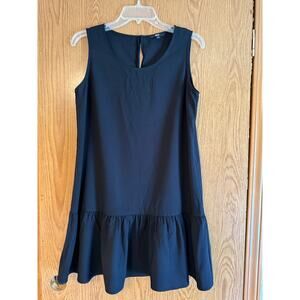 Uniqlo Black Dress Size Large Cotton Blend Sleeveless